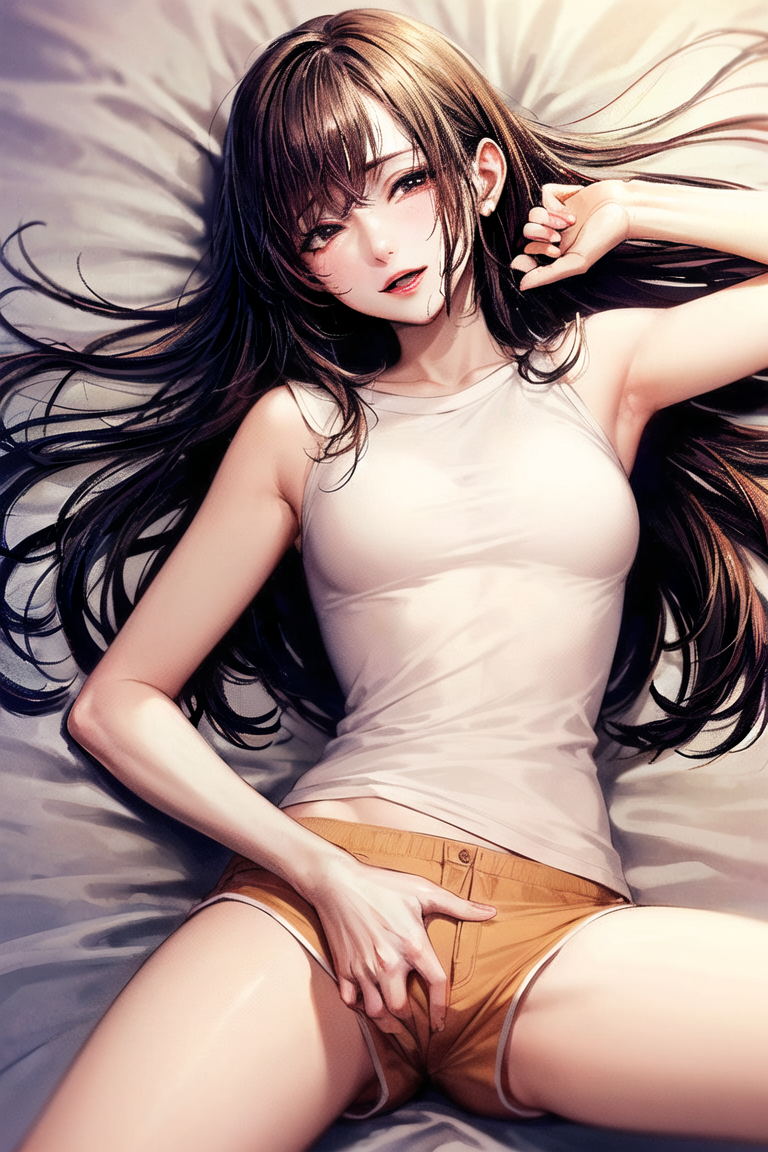 オナニー中のセクシー美女｜アニメイラスト系脱衣ブロック崩しゲームのサムネイル