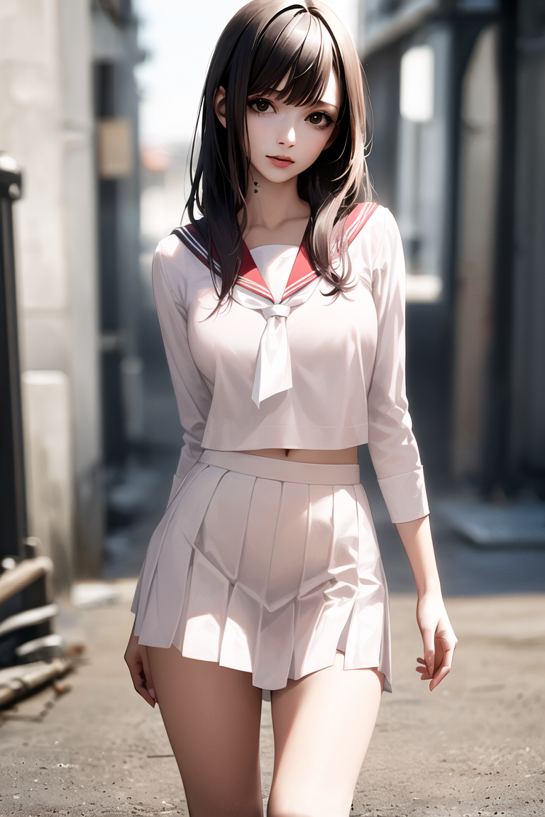 セーラー服のアイドル系JK｜アニメイラスト系脱衣ブロック崩しゲームのサムネイル