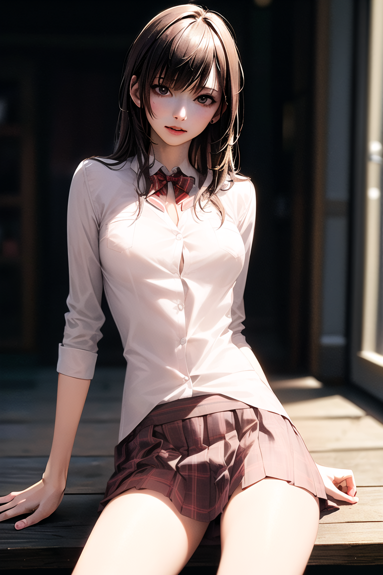 夏の制服が色っぽいJK風美少女｜アニメイラスト系脱衣ブロック崩しゲームのサムネイル