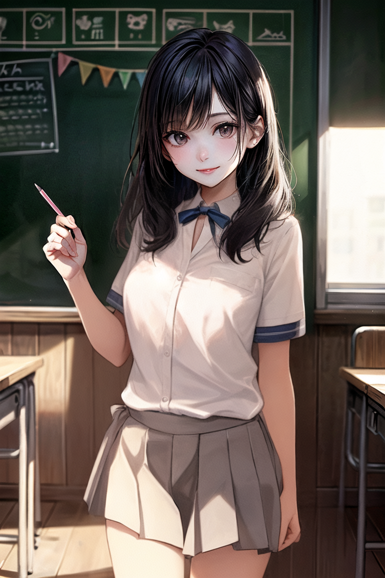 JK風美少女｜アニメイラスト系脱衣ブロック崩しゲームのサムネイル