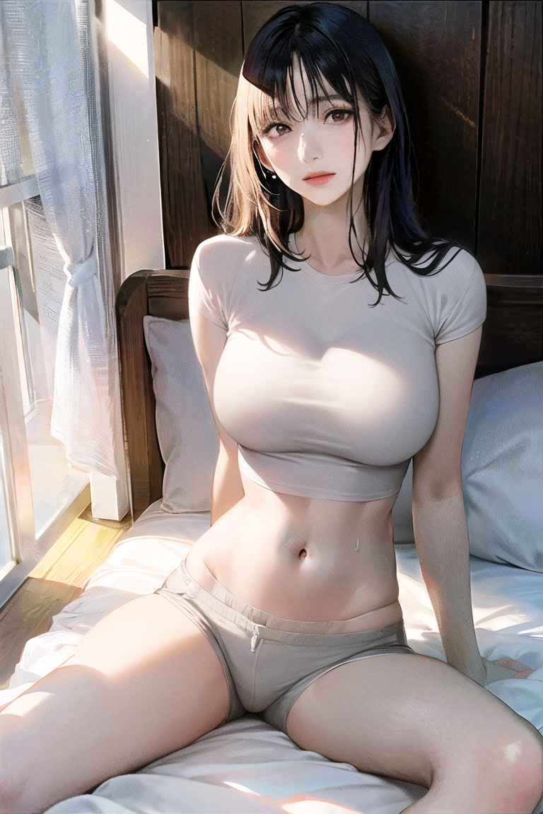 清楚な巨乳美女｜アニメイラスト系脱衣ブロック崩しゲームのサムネイル